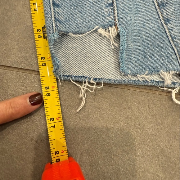 NWT Mother The Insider Crop Pointy Fray Bootcut high waisted Denim jeans size 27 - Picture 10 of 10